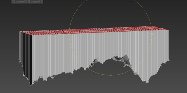 步骤十二:将顶点压平