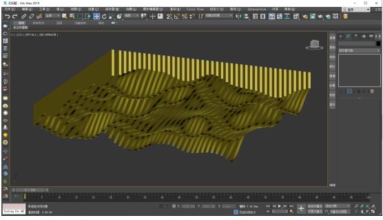 13、退出可编辑多边形选择状态，并按F3实体显示模型